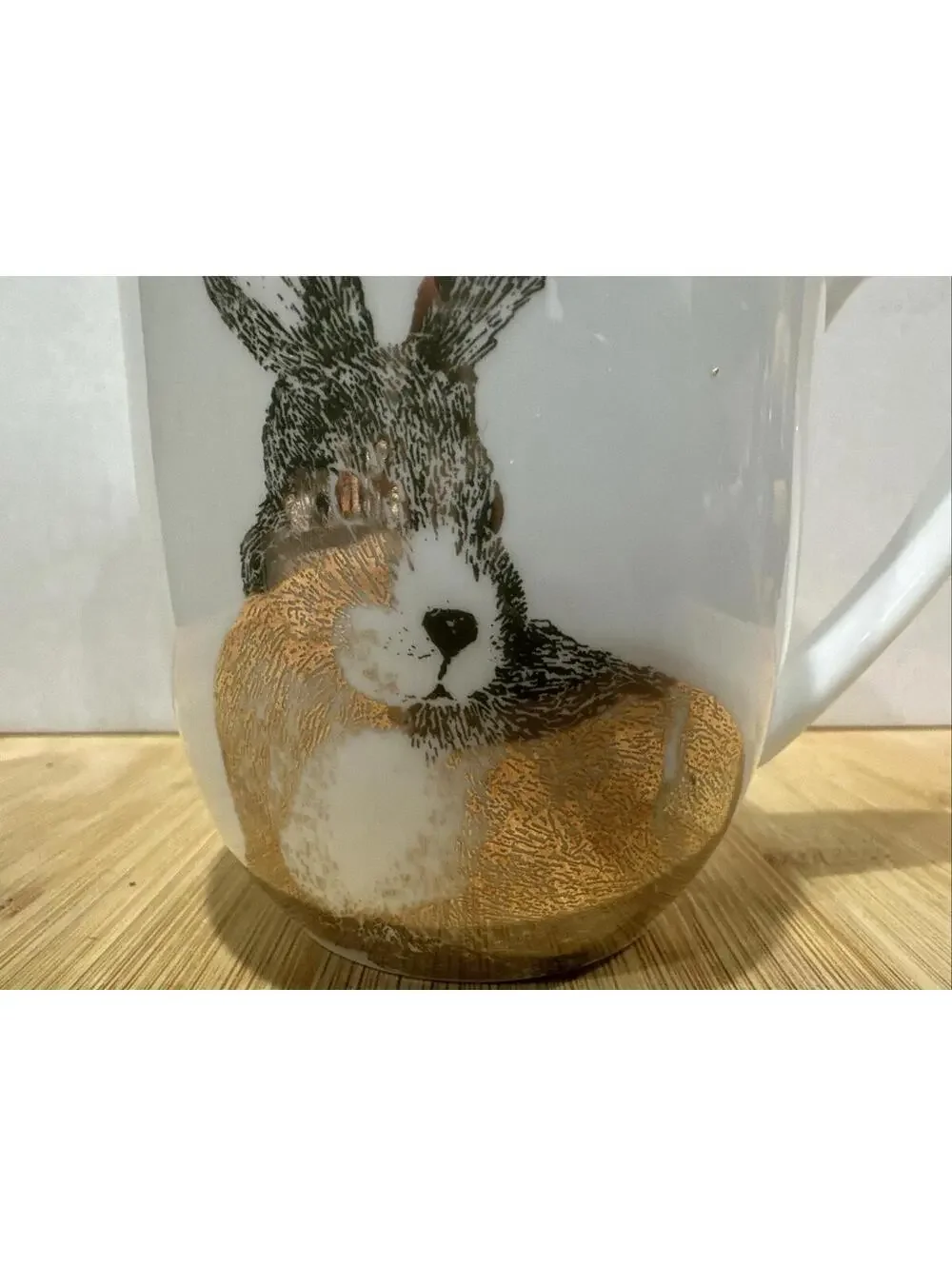 Pier 1 Golden Rabbit Mug retired *